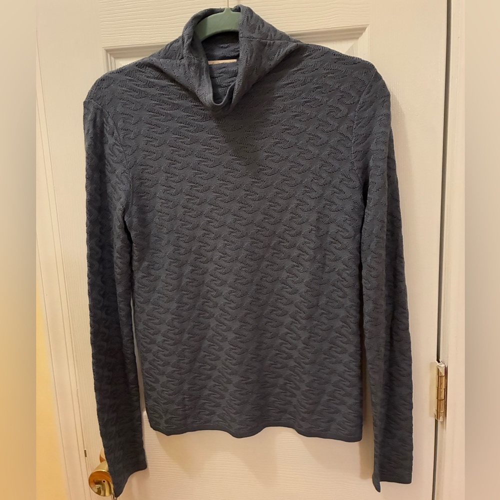 Belford, Saks Fifth Avenue, Silk Charcoal Textured Blouse